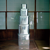 Zinc rice bin