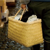 Shinodake compact bamboo market basket